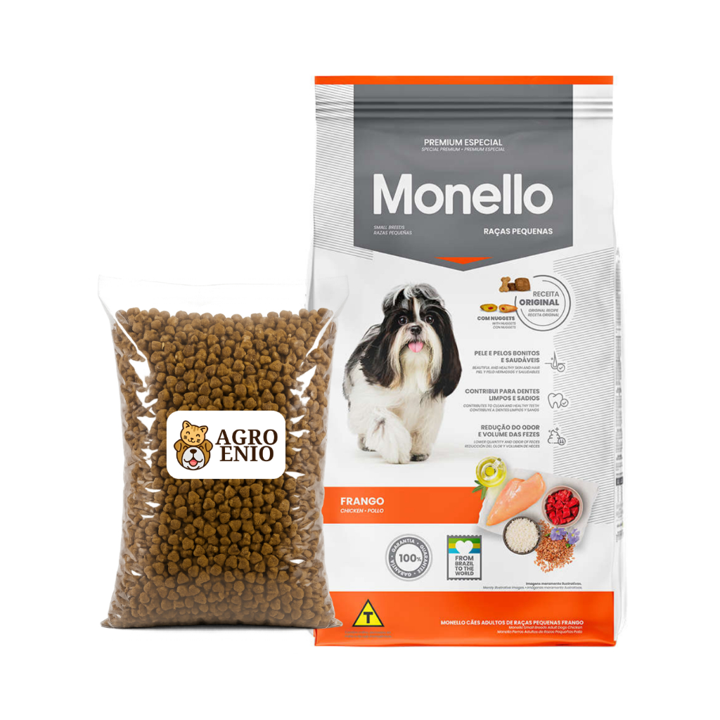 (Granel) Ração Monello Frango para Cães Adultos Raças Pequenas 1kg