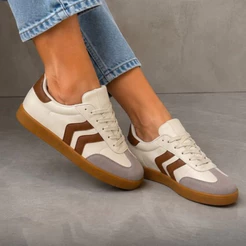 Tenis Feminino Casual Samba Retro Estiloso Com Solado Macio Confortavel