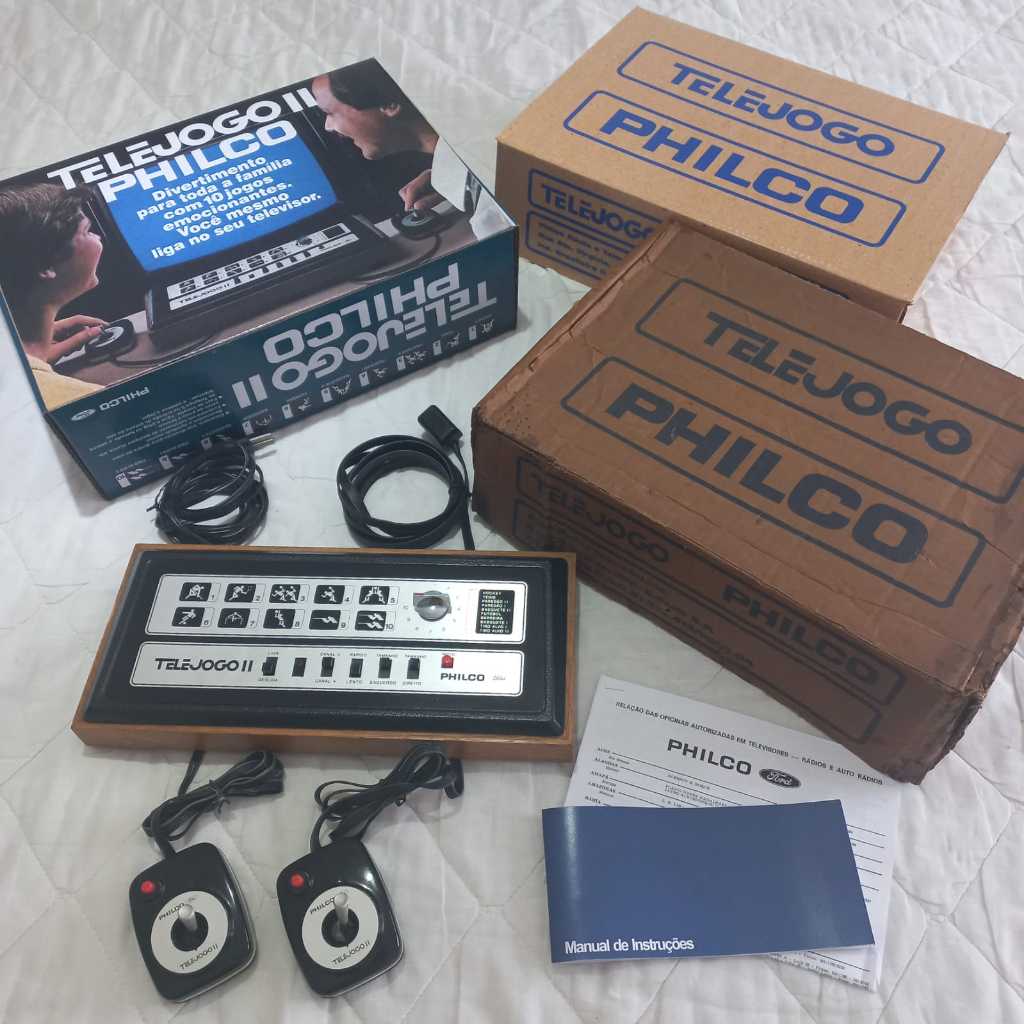 Telejogo II Philco Ford em Perfeito Estado c/ Caixas Berço e Manual