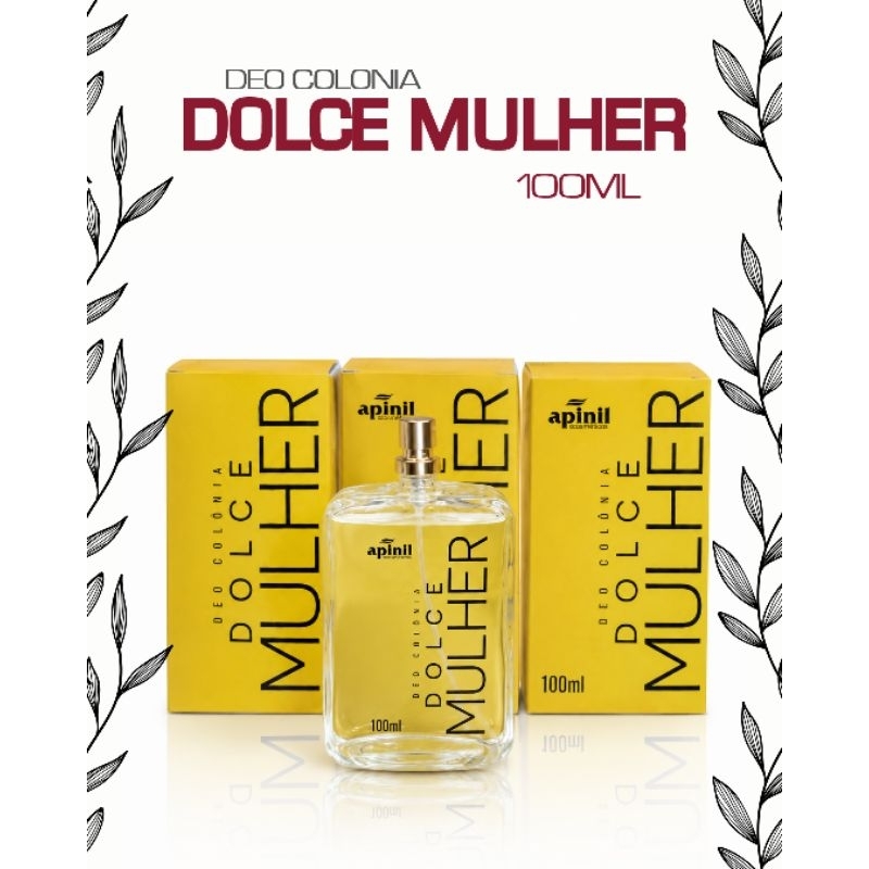 Deo Colônia DOLCE MULHER 100mL APINIL