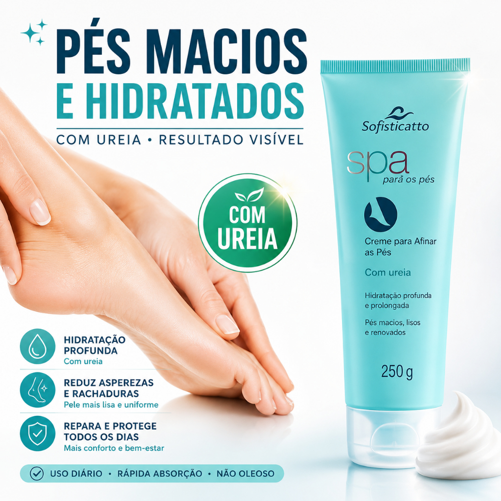 Creme Spa para Pés com Ureia