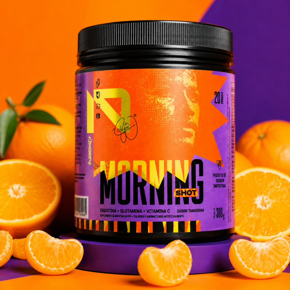 Multivitamínico Morning Shot Tangerina 300g | 20 Doses Creatina Glutamina Vitaminas e Minerais - Next10
