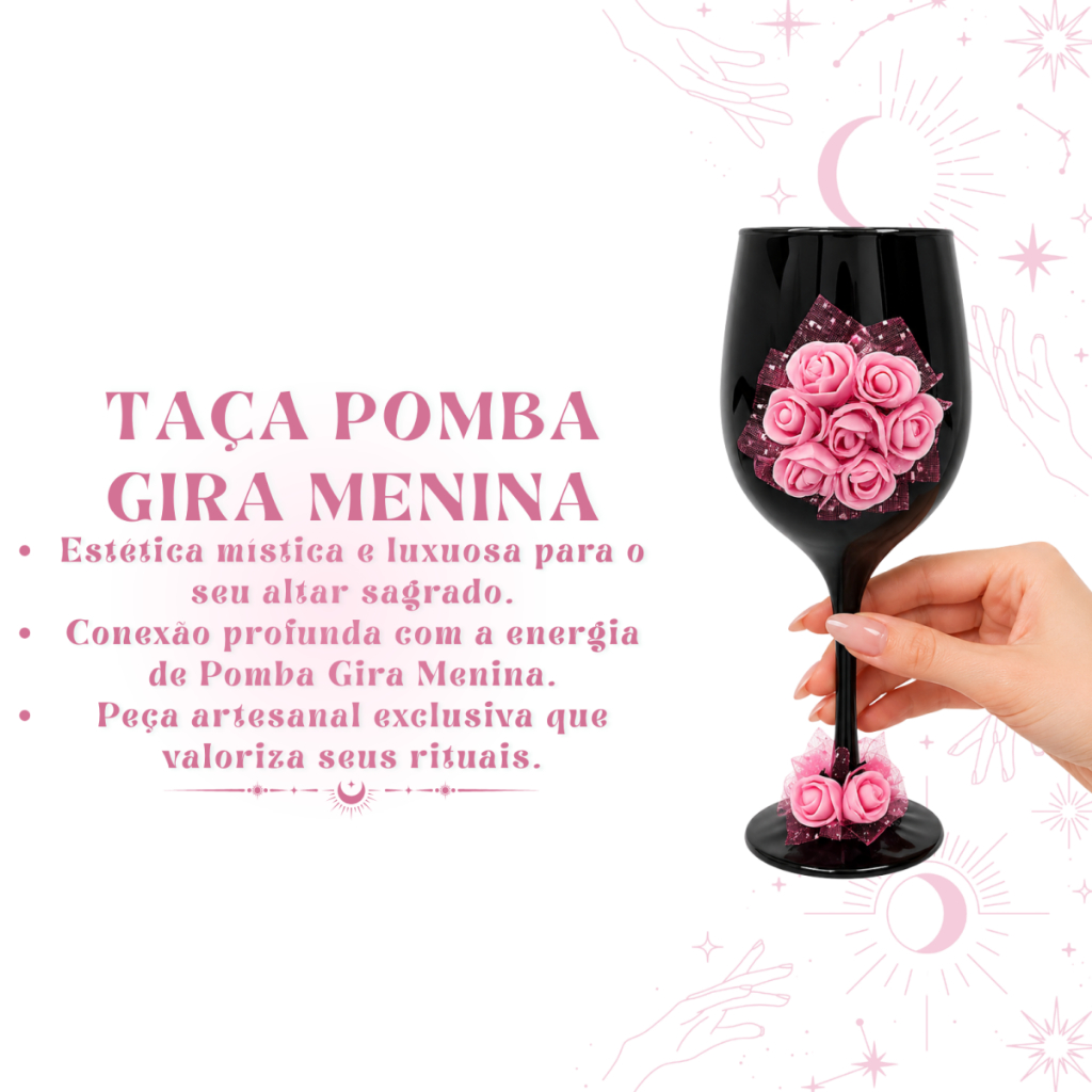 Taça Vidro Pomba Gira Menina 490ml — imagem 2 de 2