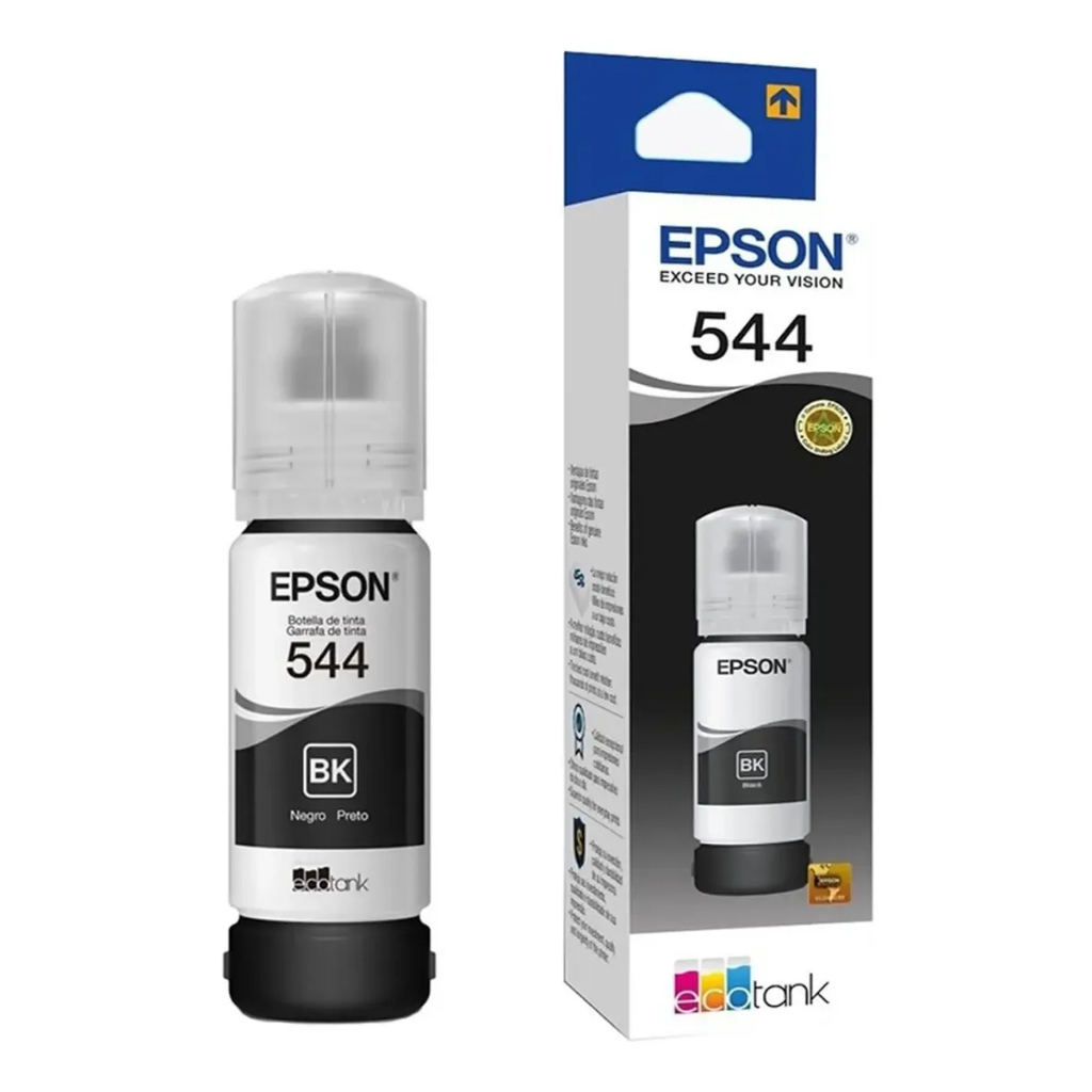 Tinta Epson Preto 65ml para Impressoras EcoTank T544 - Alta Qualidade e Rendimento