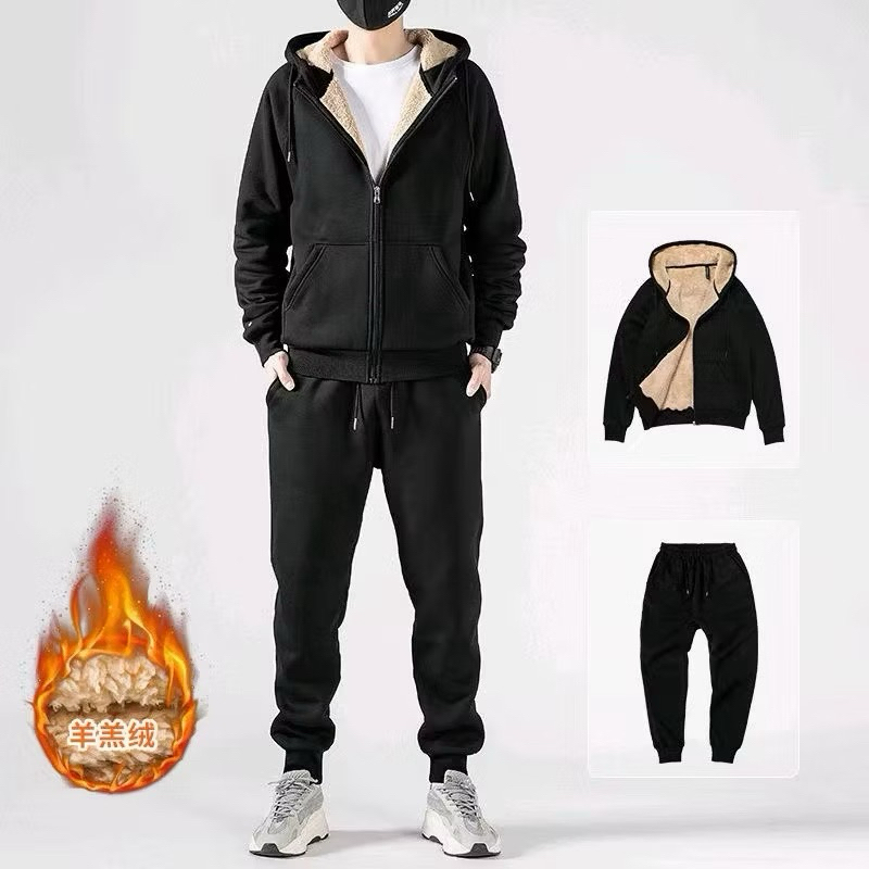 Conjunto Moletom Forrado Lã Pelúcia Sherpa Térmico Feminino Masculino Não Desbota Não Junta Bolinha.