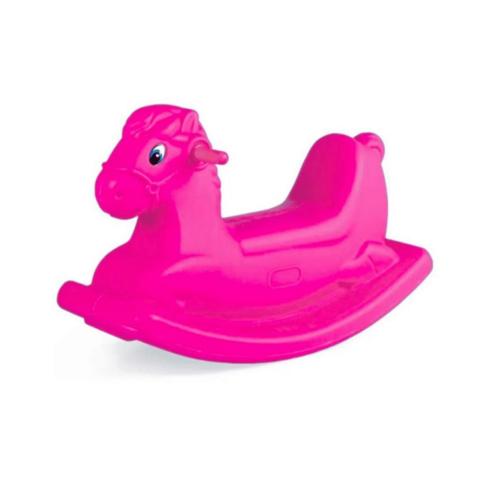 Gangorra Infantil Rosa Huppa Huppa Cavalinho de Balanço p/ Criança +3 Até 30kg Oferta Envio Imediato