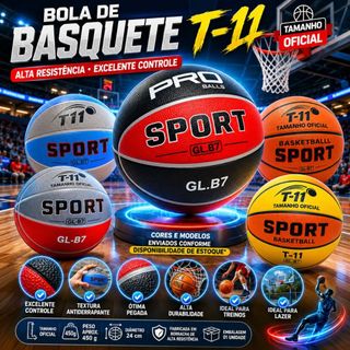 Bola de Basquete Tamanho Oficial Textura Antiderrapante e Encaixe Perfeito Basketball