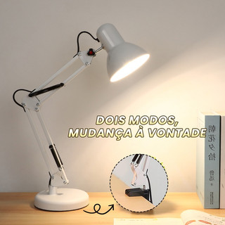 Luminária De Mesa Articulada Abajur Modelo Pixar Com Base e Garra
