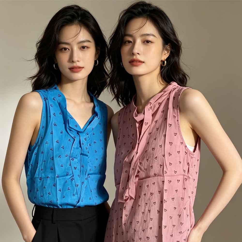 Blusa Regata Feminina Alça Larga Decote V com Amarração Confortável Estilosa