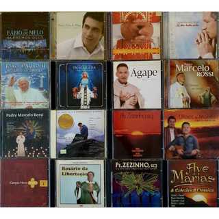 CD Música Católica Católico Religiosa - Padre Marcelo Rossi Fábio de Melo Zezinho Papa - Lote 2 PE