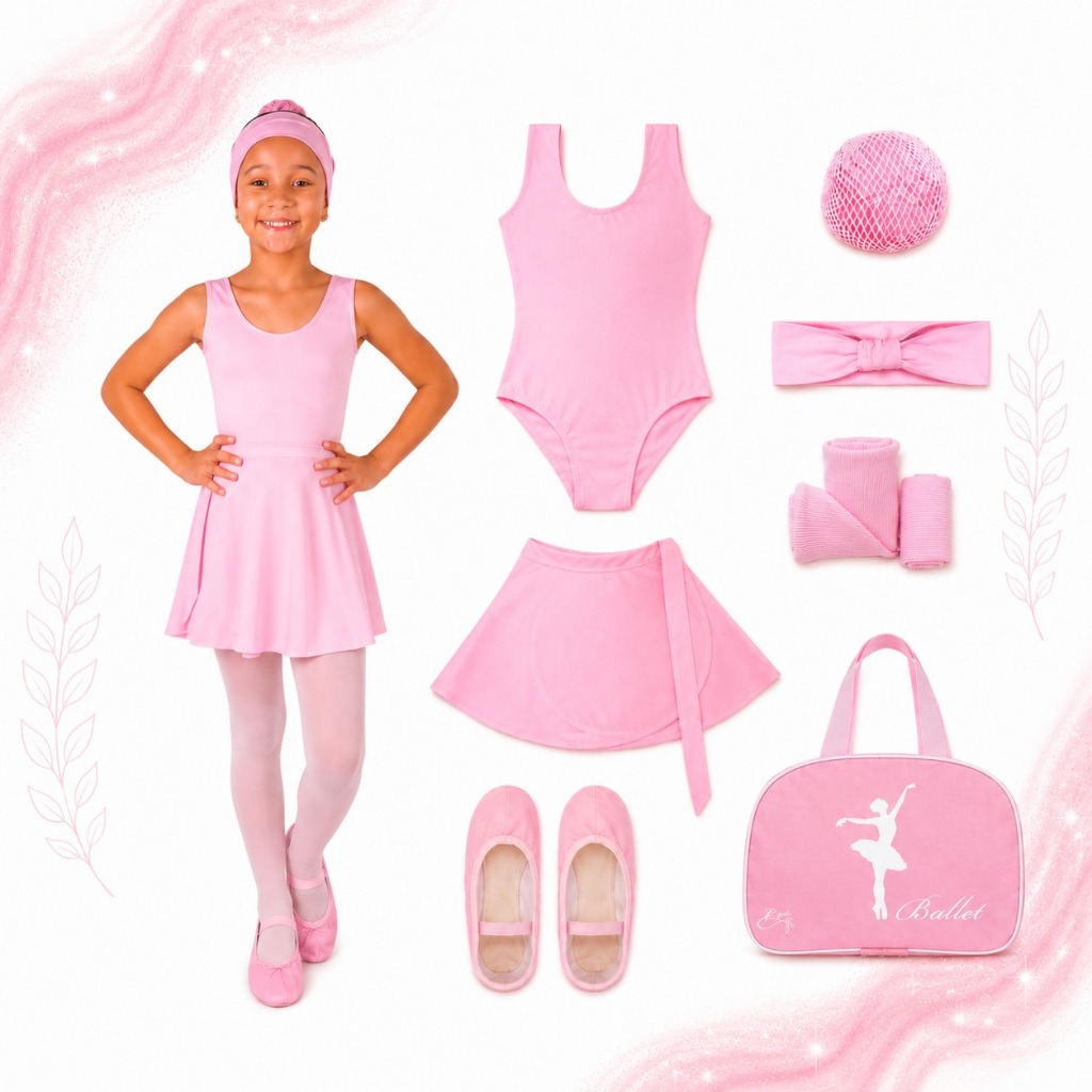 Ballet Infantil Kit 7 itens + Brinde