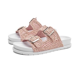 Meijile Sandálias Femininas com Design de Correntes e Fechamento de Botão, Disponíveis em Vários Cores e Estilos 272