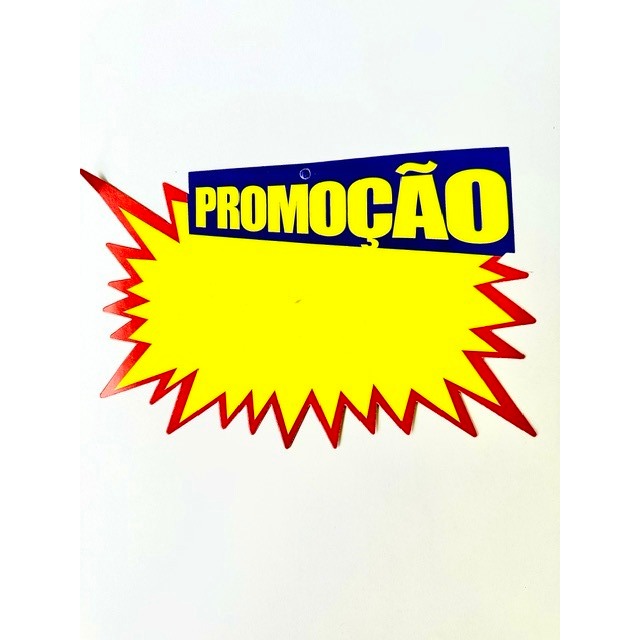 100 unidades Splash Promoção Supermercado Placa Duplex 14x21cm