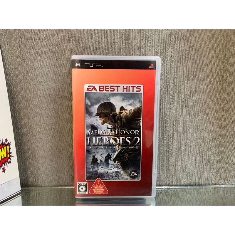 JOGO MEDAL OF HONOR HEROES 2 PSP ORIGINAL COMPLETO COM MANUAL