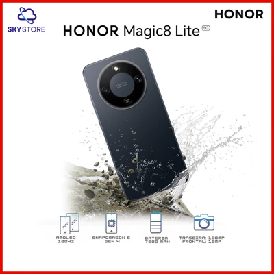 Honor Magic 8 Lite 5G, Versão Global 512GB /8GB RAM, Processador Snapdragon Snapdragon 6 Gen 4, Bateria 7500mAH