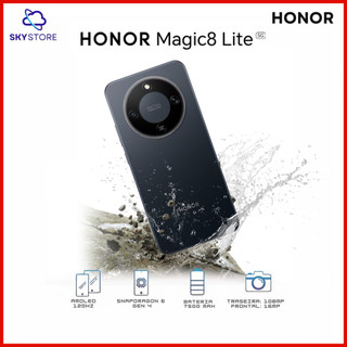 Honor Magic 8 Lite 5G, Versão Global 512GB /8GB RAM, Processador Snapdragon Snapdragon 6 Gen 4, Bateria 7500mAH
