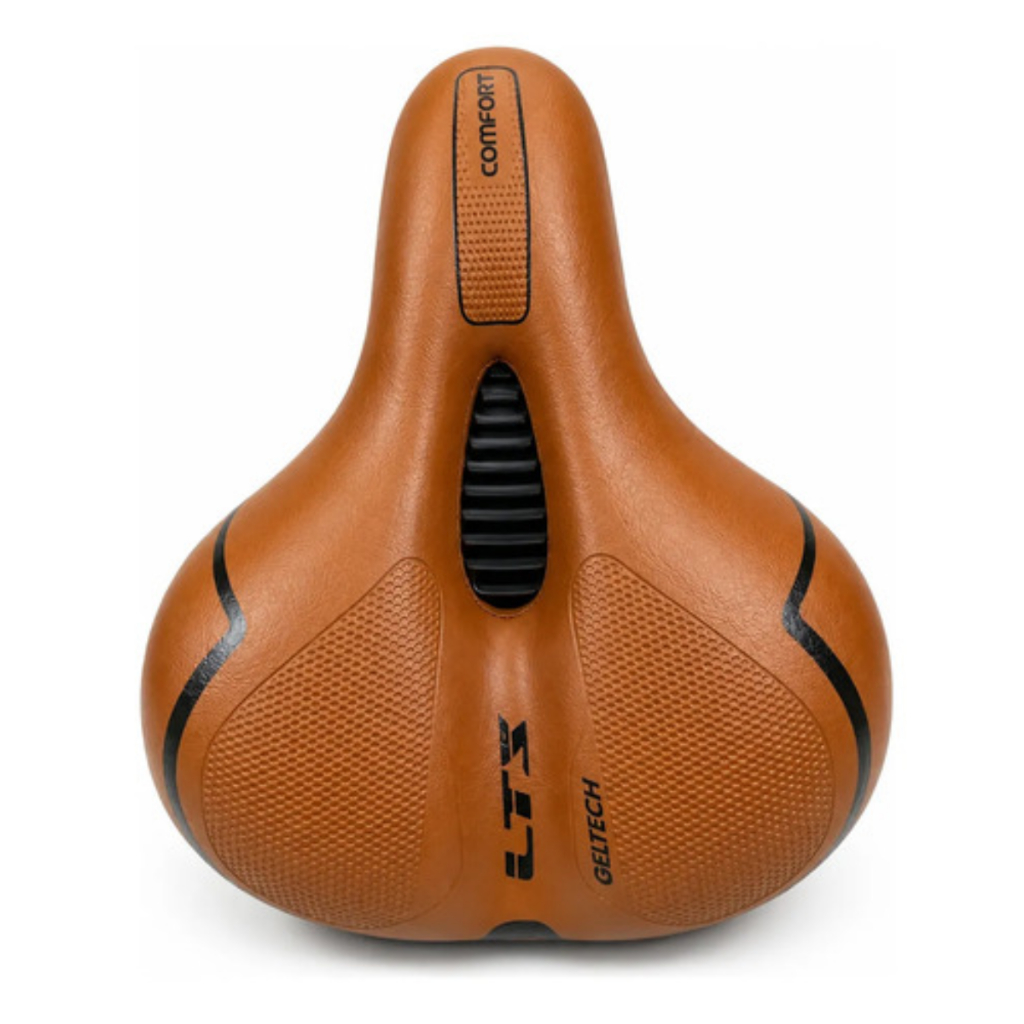SELIM LTX GEL TECH COMFORT MARROM COM REFLETOR E ELASTÔMEROS PARA BIKE · foto 2