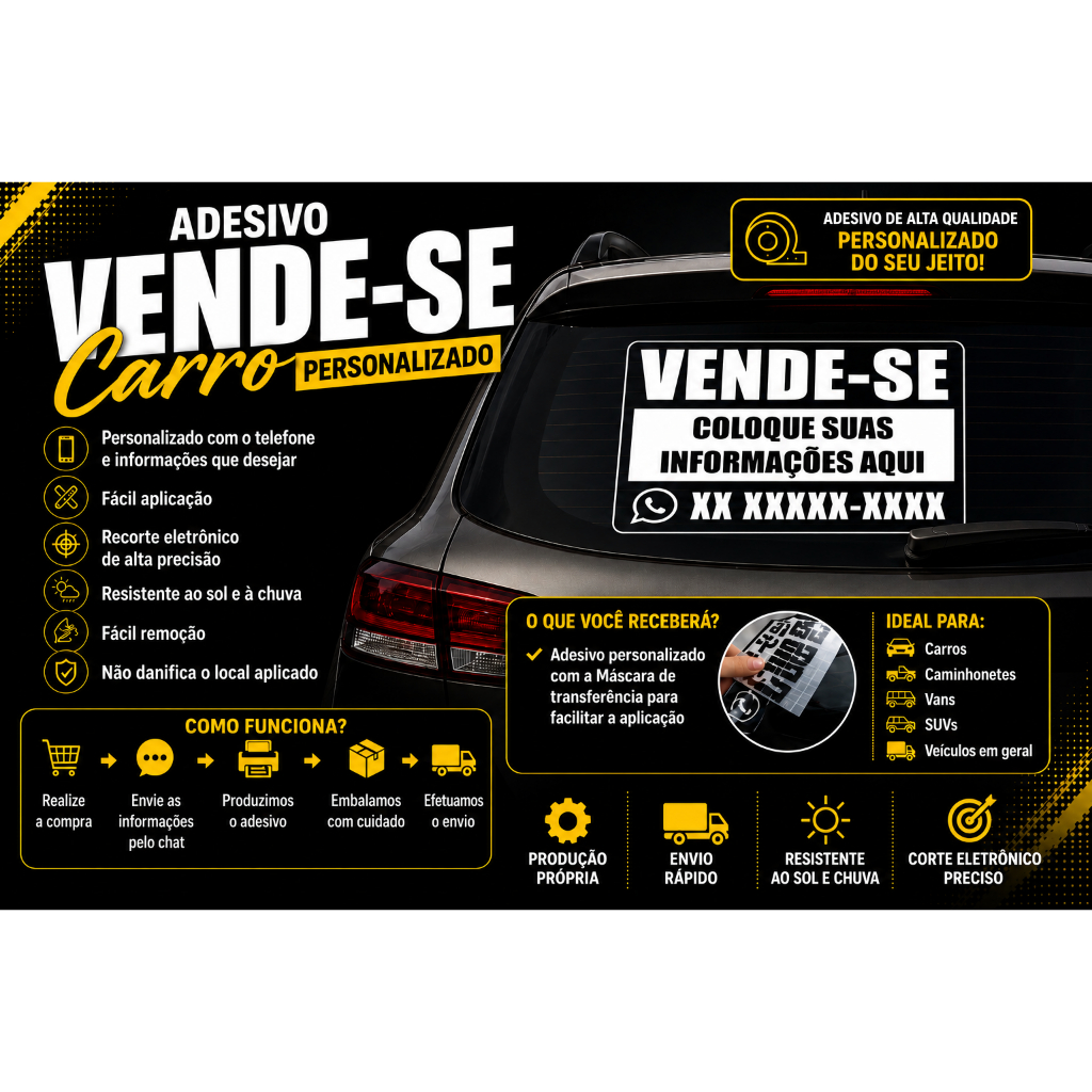 Adesivo Personalizado Vende-se Tamanhos Variados Com Sua Personalização