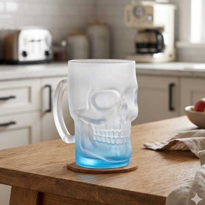 Caneca Caveira 450ML  Preta