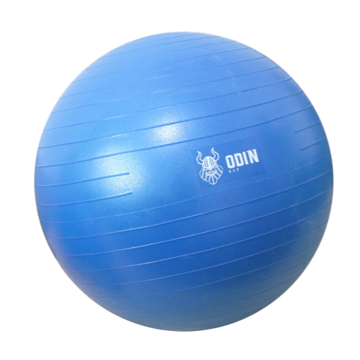 Kit Bola de Ginástica Suíça Pilates 55 65 75cm AZUL Odin Fit