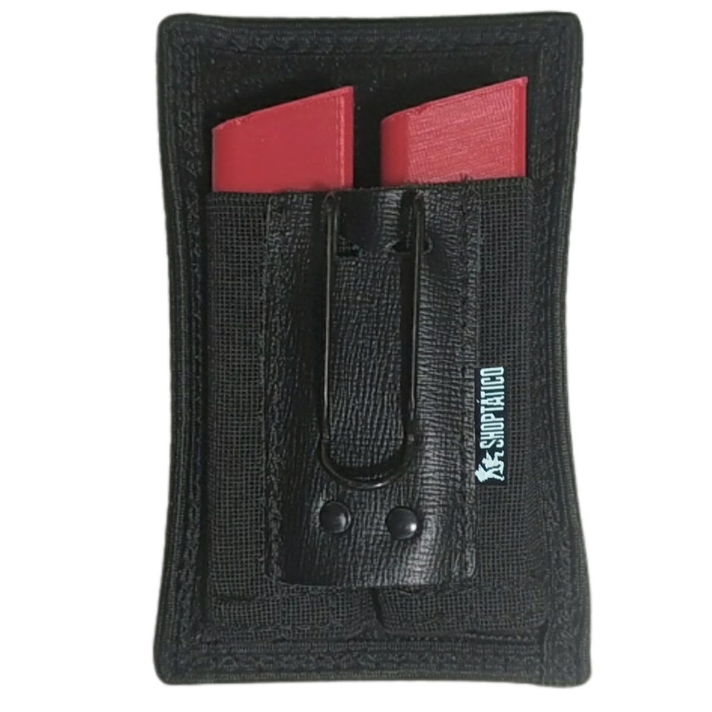 Porta Carregador Duplo Neoprene Pistola Taurus Glock Imbel