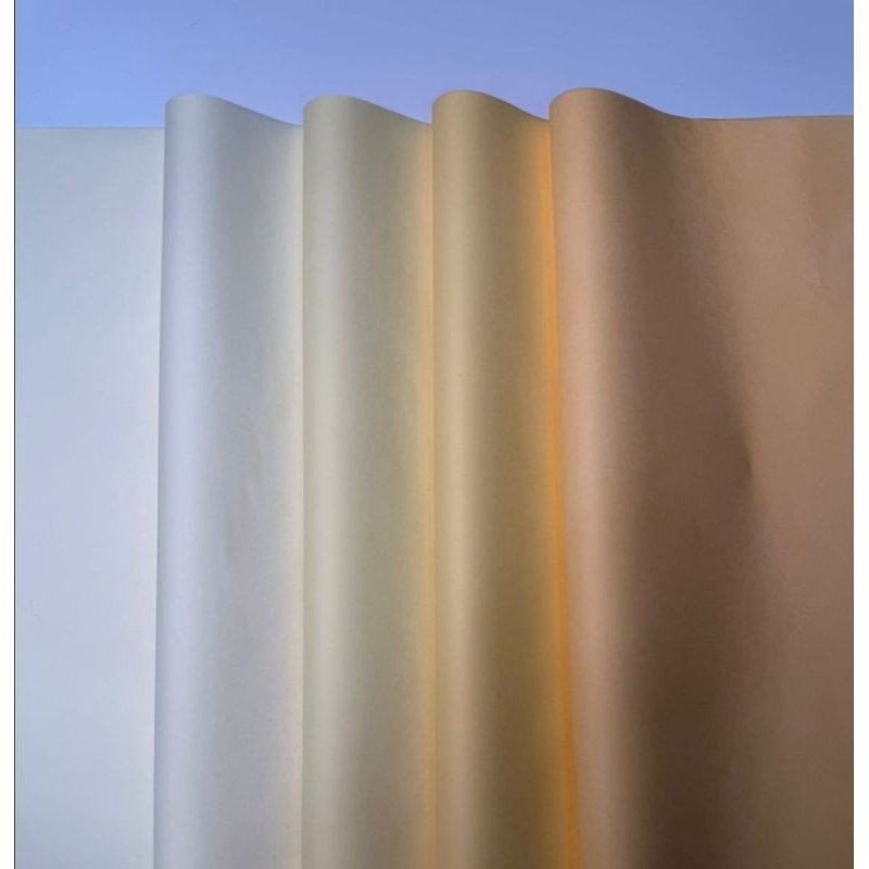 Papel de Seda 20 grs - Mix Perolas * 4 opções de Tamanhos * 100 Folhas -  Sendo 25 Folhas de Cor