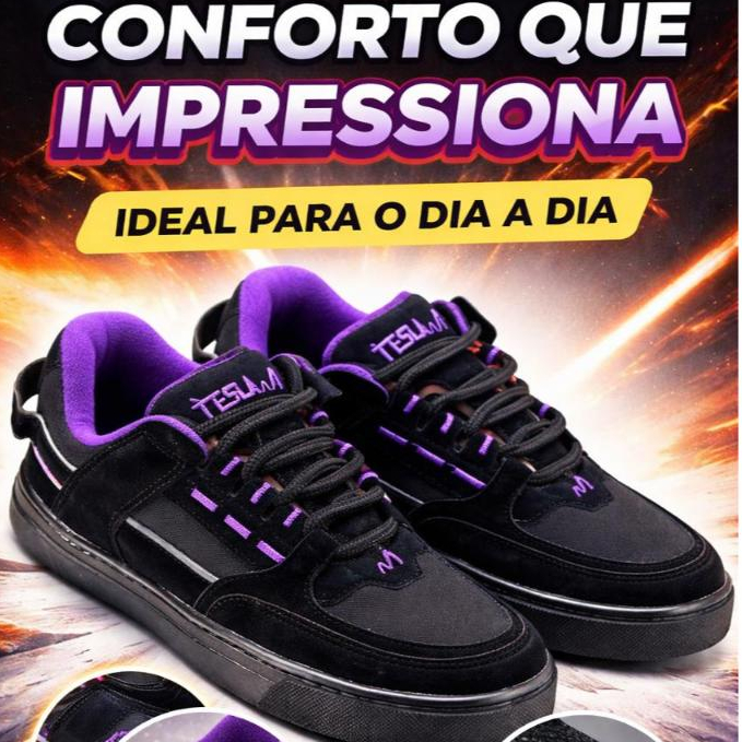 Tesla Coil Skatista Streetwear Solado Antiderrapante Mais Vendido do Momento