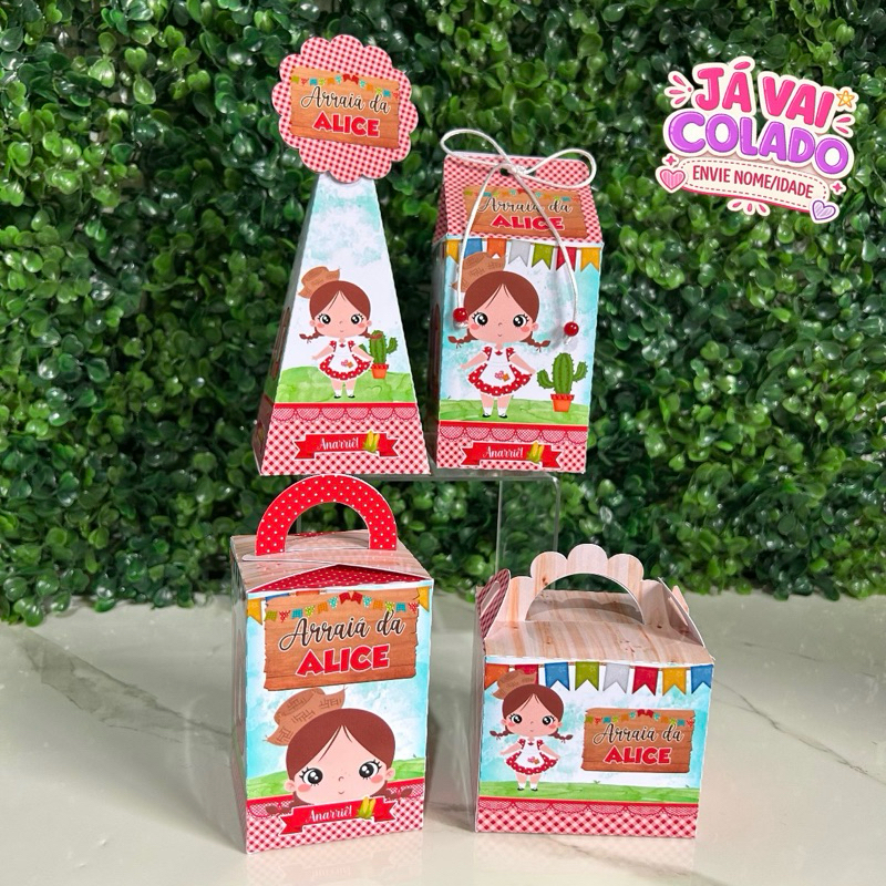 KIT/PERSONALIZADOS FESTA JUNINA PARA LEMBRANCINHAS DE ANIVERSÁRIO/ FESTA FESTA JUNINA MENINA ( JÁ VAI COLADO)