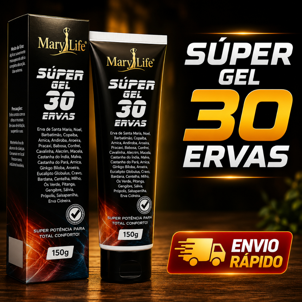 Super Gel 30 Ervas 150g Mary Life