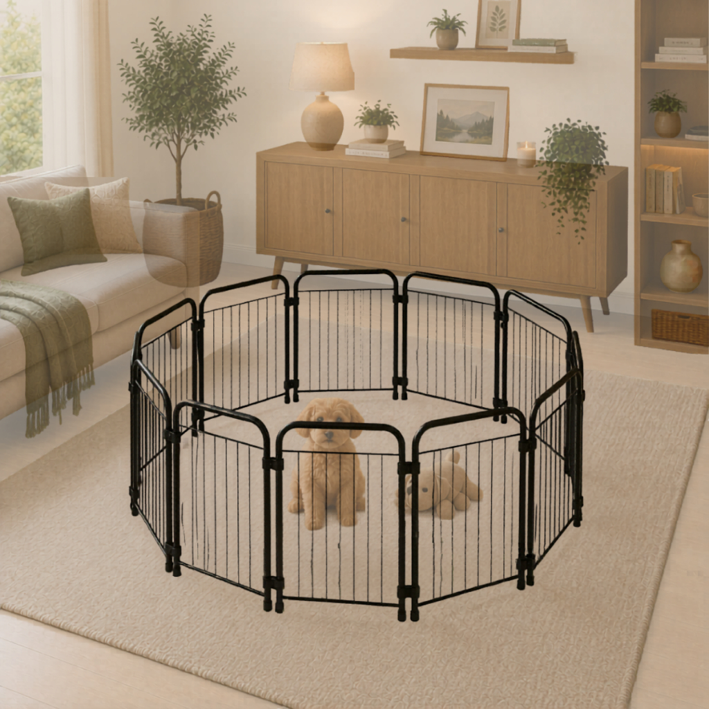 Cercado Dobrável para Pet Divisória de Ambiente para Cachorro Achadinhos