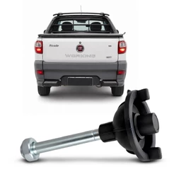 Kit Trava Estepe Strada 98 a 2022 Porca Suporte + Parafuso Estepe Pneu Caçamba