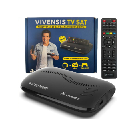 Receptor Digital Multimídia Vivensis Vx10 Tv Hd Sat