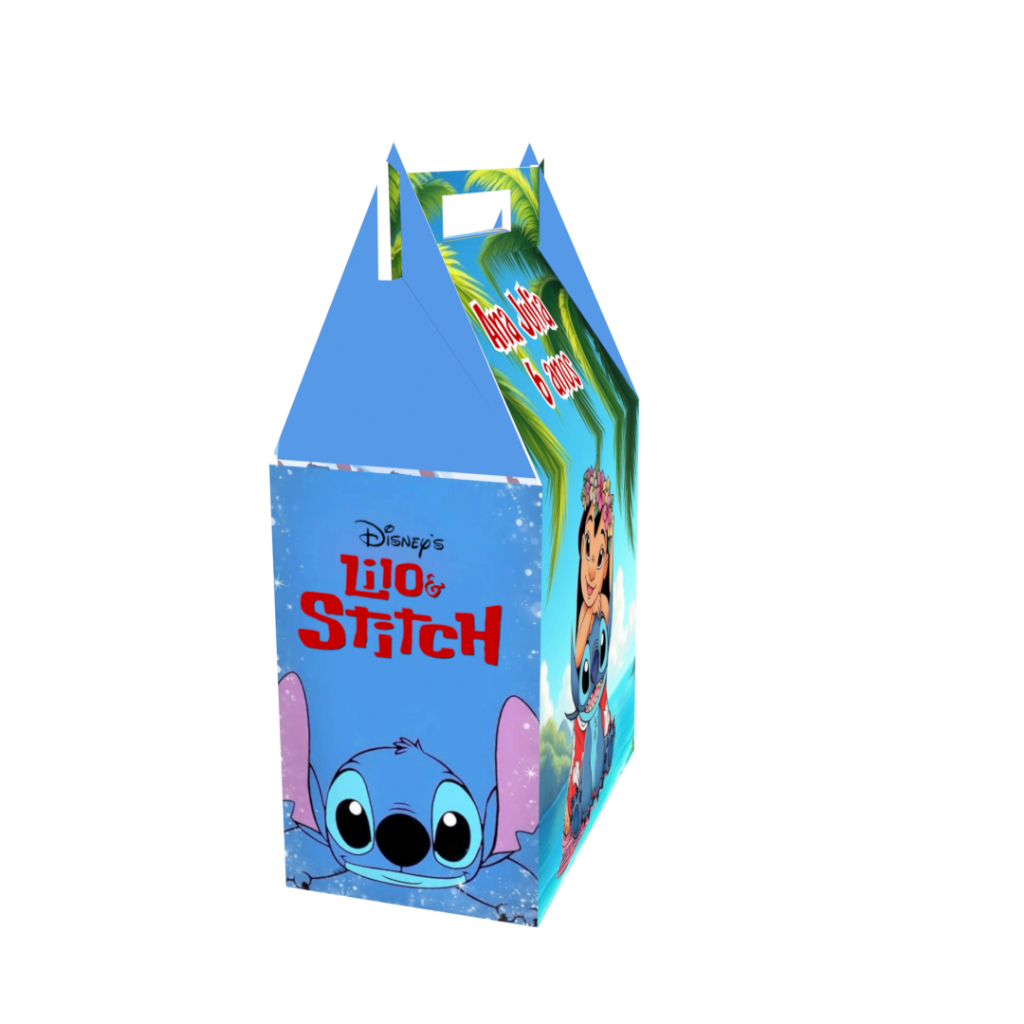 Kit Caixinhas Surpresa, Lilo e Stitch Angel Lembrancinha de Aniversário Maletinhas Personalizado Com NOME e IDADE — imagem 2 de 2