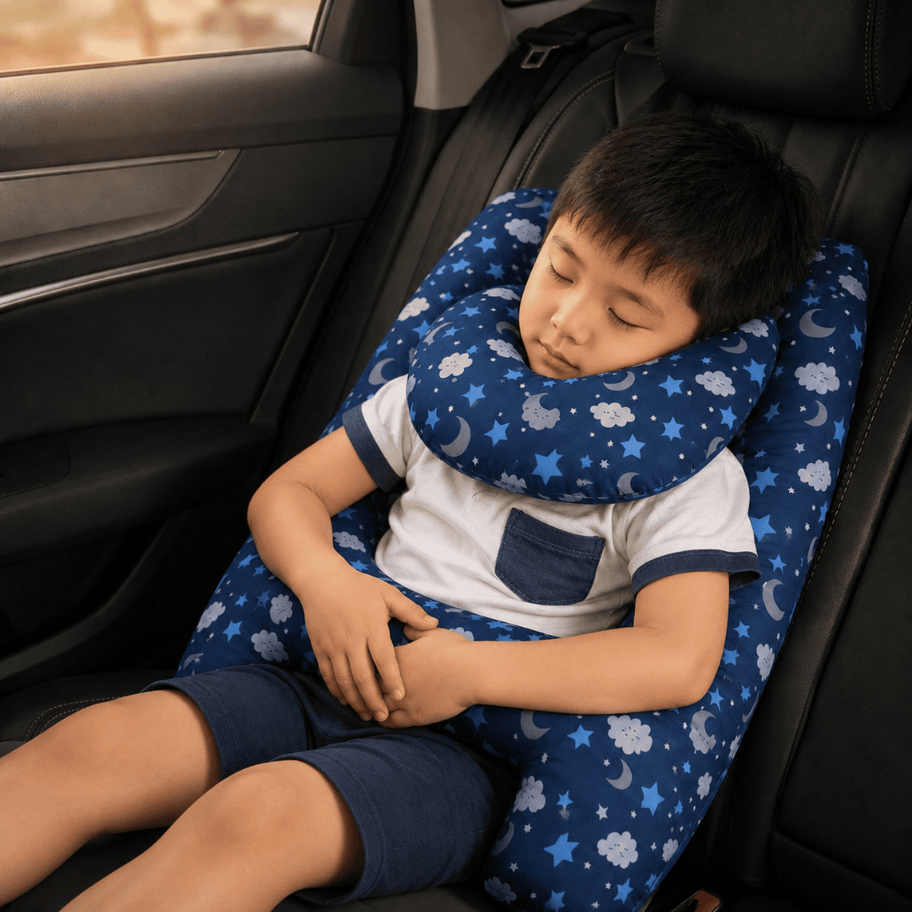 Almofada para Carro com Apoio de Pescoço (Cinto de Segurança)