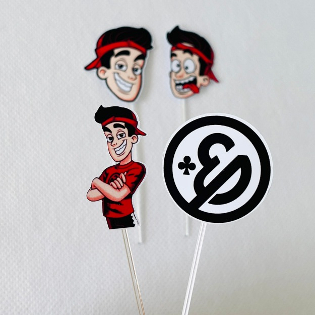 Topper para Doces Enaldinho Personalizado | Brigadeiro, Cupcake | Festa Infantil | Aniversário