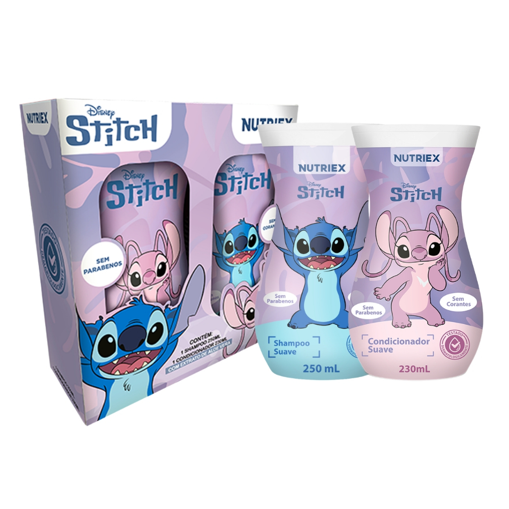 Kit Shampoo E Condicionador Infantil Disney Stitch Nutriex