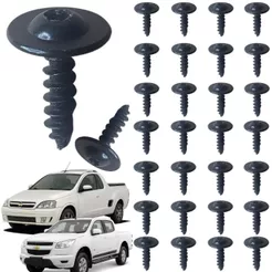 Kit 30 Parafusos Moldura Do Paralama para GM Chevrolet S10 e Montana 2004 Até 2011