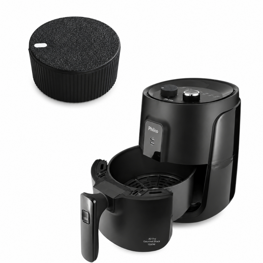 Botão Timer Termostato Compatível Air Fryer Philco Gourmet Black PFR15P PFR15PG PFR15PI