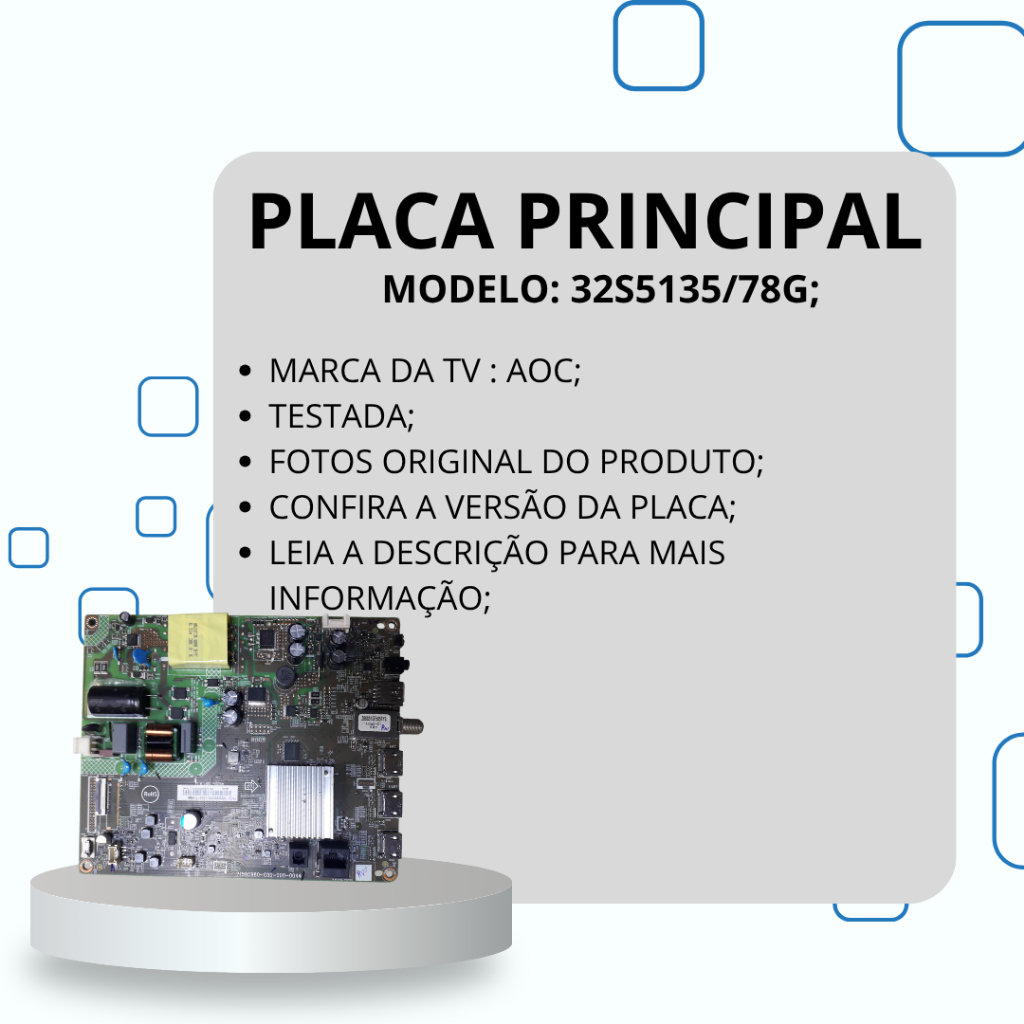 PLACA PRINCIPAL 32S5135/78G TV AOC