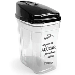 Açucareiro com Tampa 836 ml Nitron para Uso Doméstico Casa Organizada Prático e Funcional