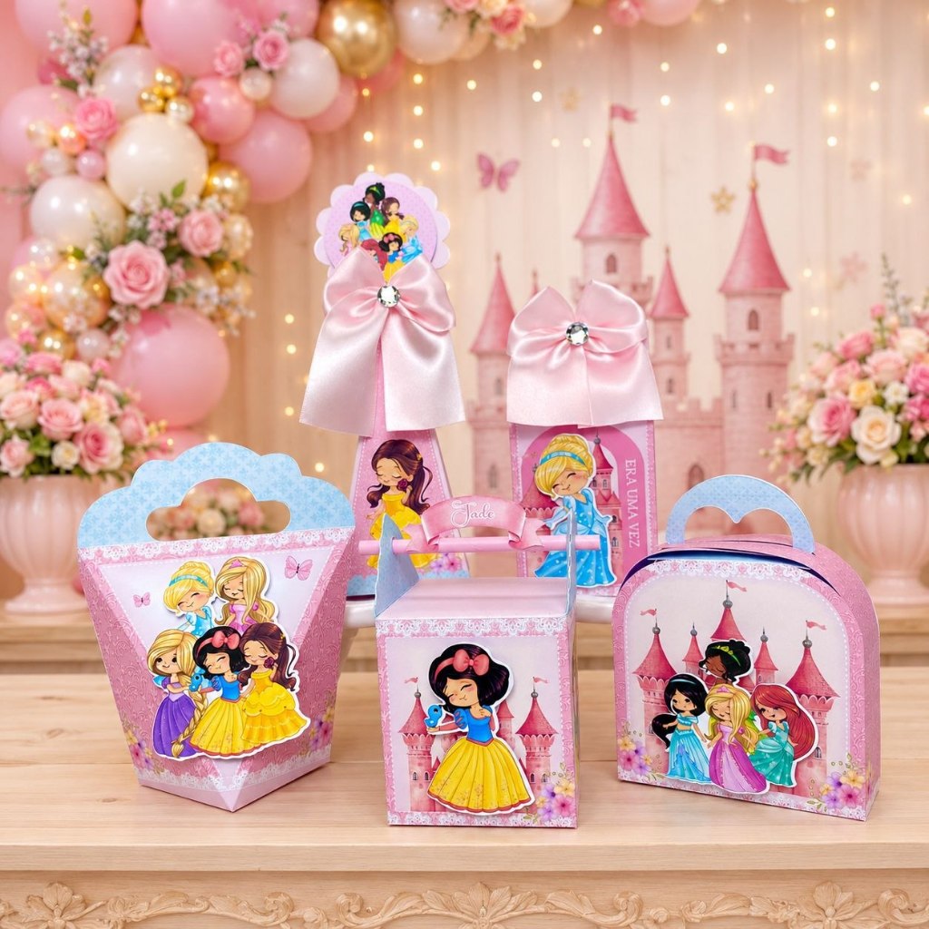 KIT LEMBRANCINHA PERSONALIZADA PRINCESAS- PEGUE E MONTE- LEMBRANCINHA FESTA INFANTIL-DECORAÇÃO FESTA INFANTIL PRINCESAS
