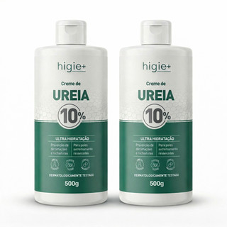 Kit 2 Cremes de ureia 10% 500g HIGIE+ | Creme hidratante para os pés ressecados Creme par…