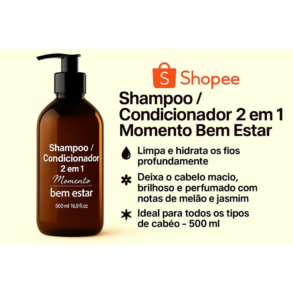 Shampoo/Condicionador 2x1 - 500 ML Harus Melão E Jasmim - Vegetal - Válvula Pump Profissional