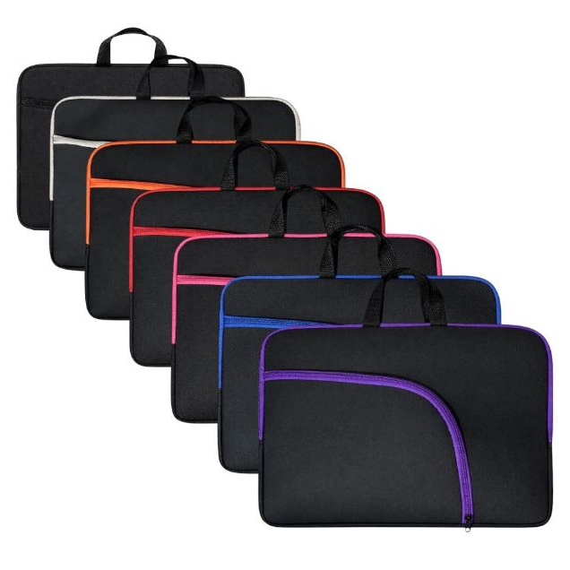 Capa Case Maleta Mala Bolsa Pasta Lisa Luva Notebook Ultrabook 15,6 Polegadas Alça de Mão