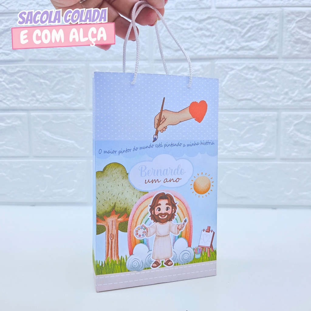 Sacolinha Personalizada O Maior Pintor Do Mundo P | Sacolinha Surpresa | Lembrancinha | Aniversário