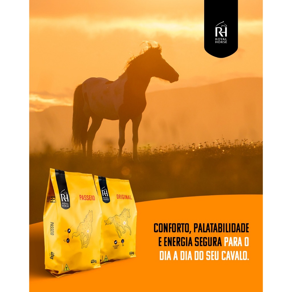 Raçao para Equinos Cavalos Royal Horse Passeio ADM 30Kg