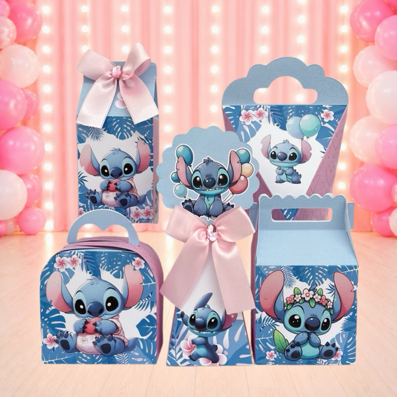Kit Festa STITCH Caixinhas para festa infantis lembrancinhas de aniversario mimos decoração personalizados do tema