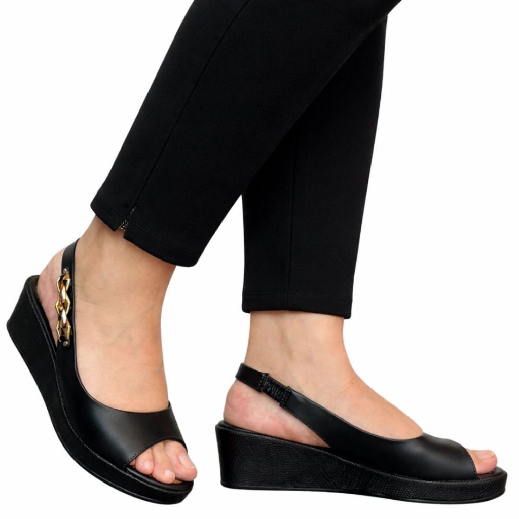Sandália Feminina Anabela Leve Macia Comfortflex 2653303