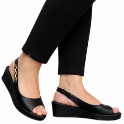 Sandália Feminina Anabela Leve Macia Comfortflex 2653303