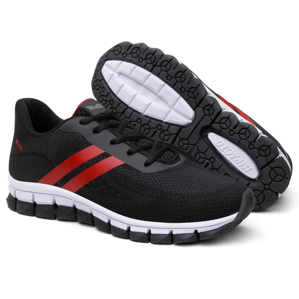 Tênis Masculino Corrida Neon Casual Caminhada Antiderrapante Confortável Treino Academia Leve Flexível Respirável Fit